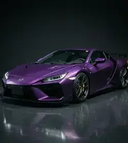 目黒でのパープルキャンディ塗装のHonda NSX