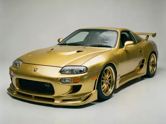 鎌倉でのゴールドキャンディ塗装のMazda RX-7