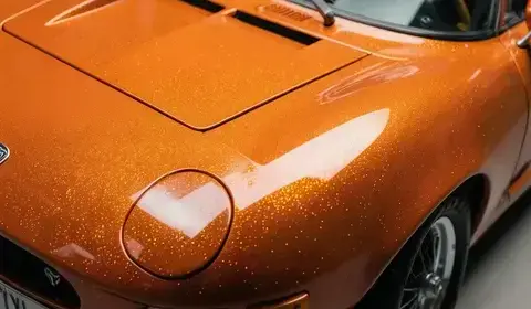 小田原でのキャンディオレンジ塗装の2000GT